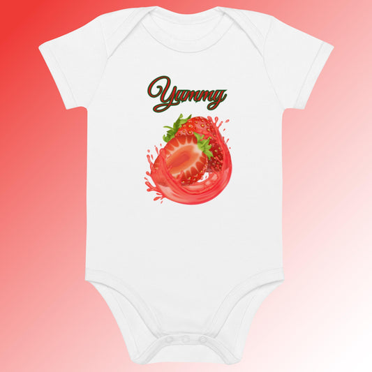 I Love My Fruits Strawberry Onesie